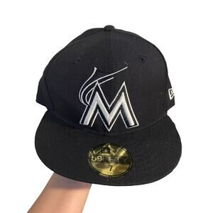 Florida marlins fitted hat size 7
